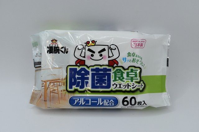 Clearning table wet sheet 60P@凄腕くん除菌食卓ウェットシート60枚