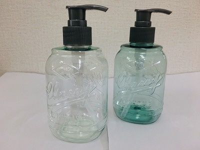 Pump Bottle@ポンプボトル ガラス風 320ml