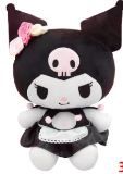 Kuromi soft toy with 3 roses 27cm
