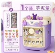 Pen stand with a door, Colour: Purple