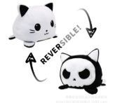 Reversible Cat Plush, Colour: Black and White