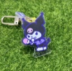 Kuromi acrylic key chain table tennis