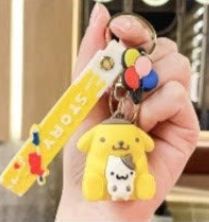 Pompompurin key chain with cat (Story)