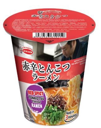 ACECOOK Red Spicy Tonkotsu Cup Ramen