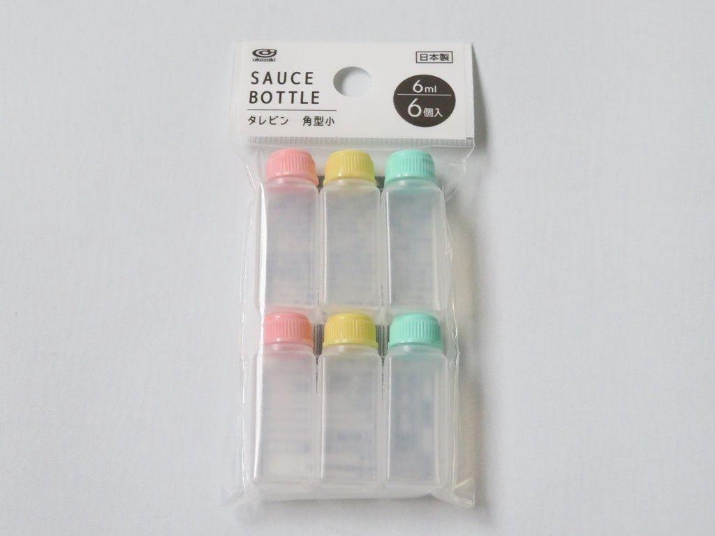 Sauce bottle Rectangle Small 6P@タレビン 角型小 6P