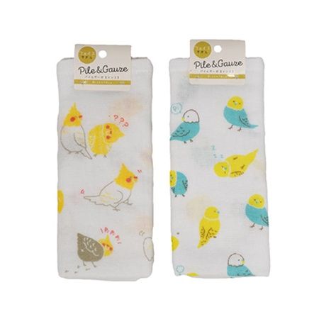 PG FACE TOWEL@パイルガーゼ フェイスタオル インコ