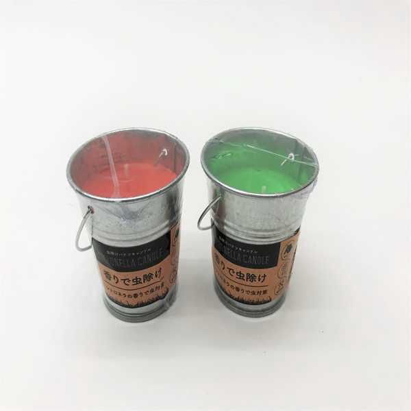 Insect repellent bucket candle@虫除けバケツキャンドルカラーアソート/2AST