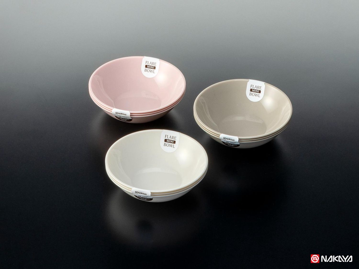 Small Bowls 13cm, 3P@フレア ミニボウル 3P/3AST
