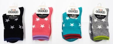 Kids casual socks star@KIDSカジュアルスター 15-19cm