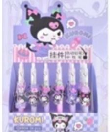 Kuromi mechanical pencil with key chain