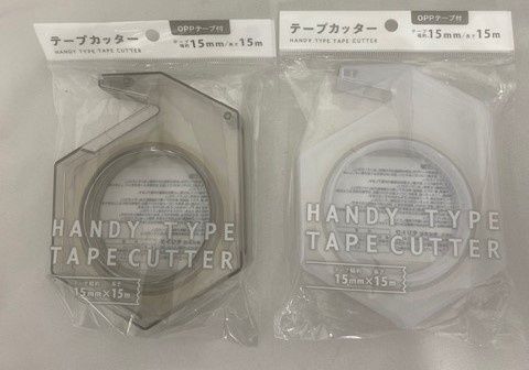 Tape cutter  opp tape 15mm 15m@ﾃｰﾌﾟｶｯﾀｰ（OPPﾃｰﾌﾟ15mm×15m付）