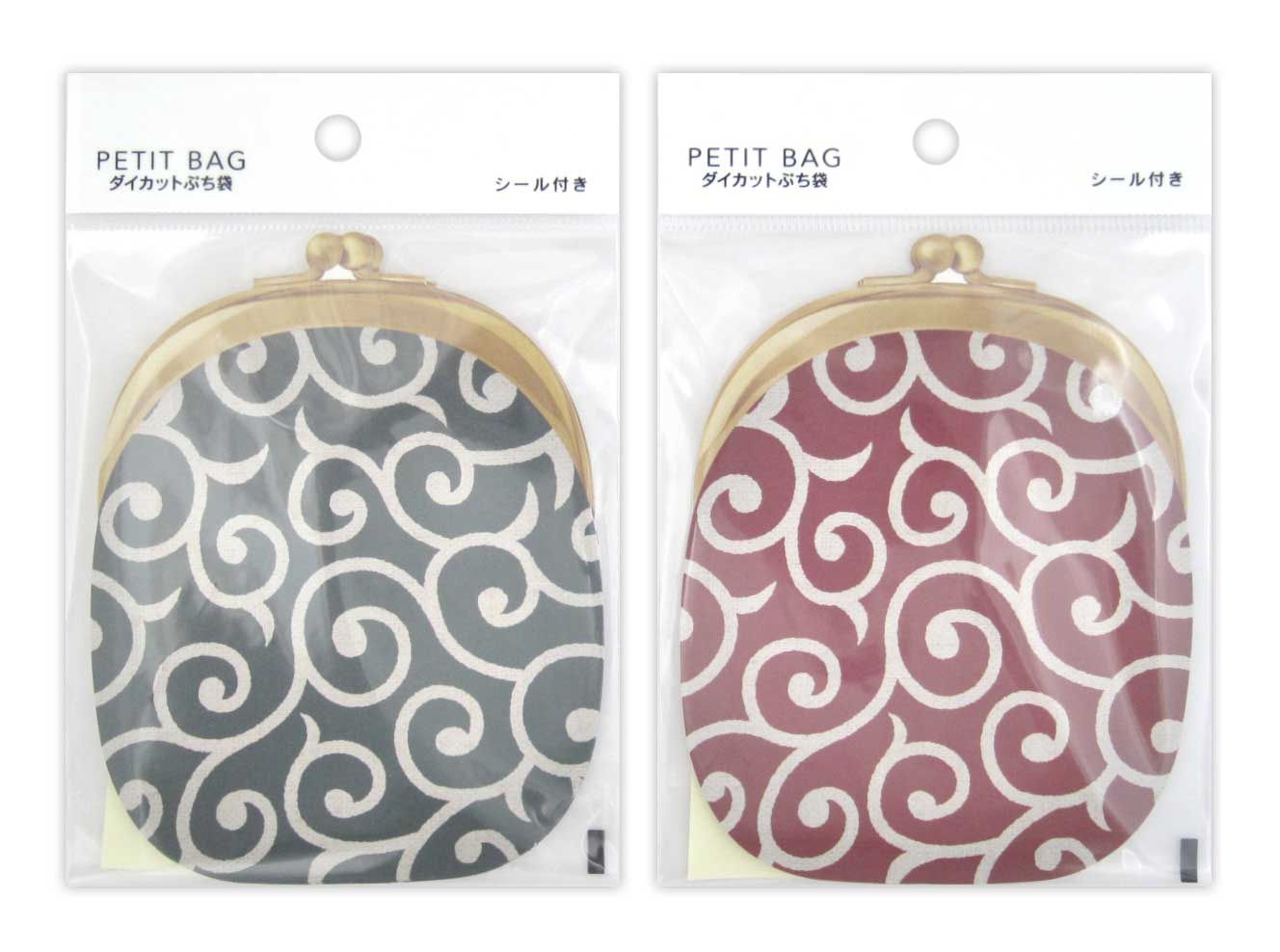 Cut out envelope 3 sheets Clasp purse@ダイカットぷち袋 お財布 3枚