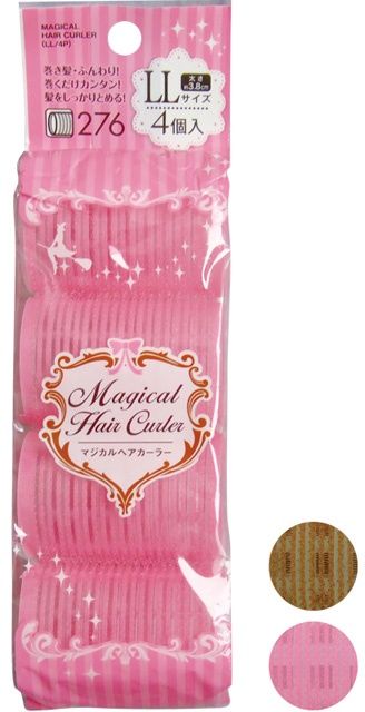MAGICAL HAIR CURLER(LL/4P)@マジカルヘアカーラー(特大･４Ｐ)海外用