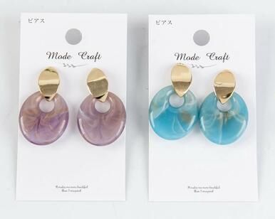 nuance color marble pierced earrings@ニュアンスカラーマーブルピアス