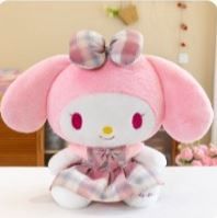 My melody soft toy tartan check 55cm