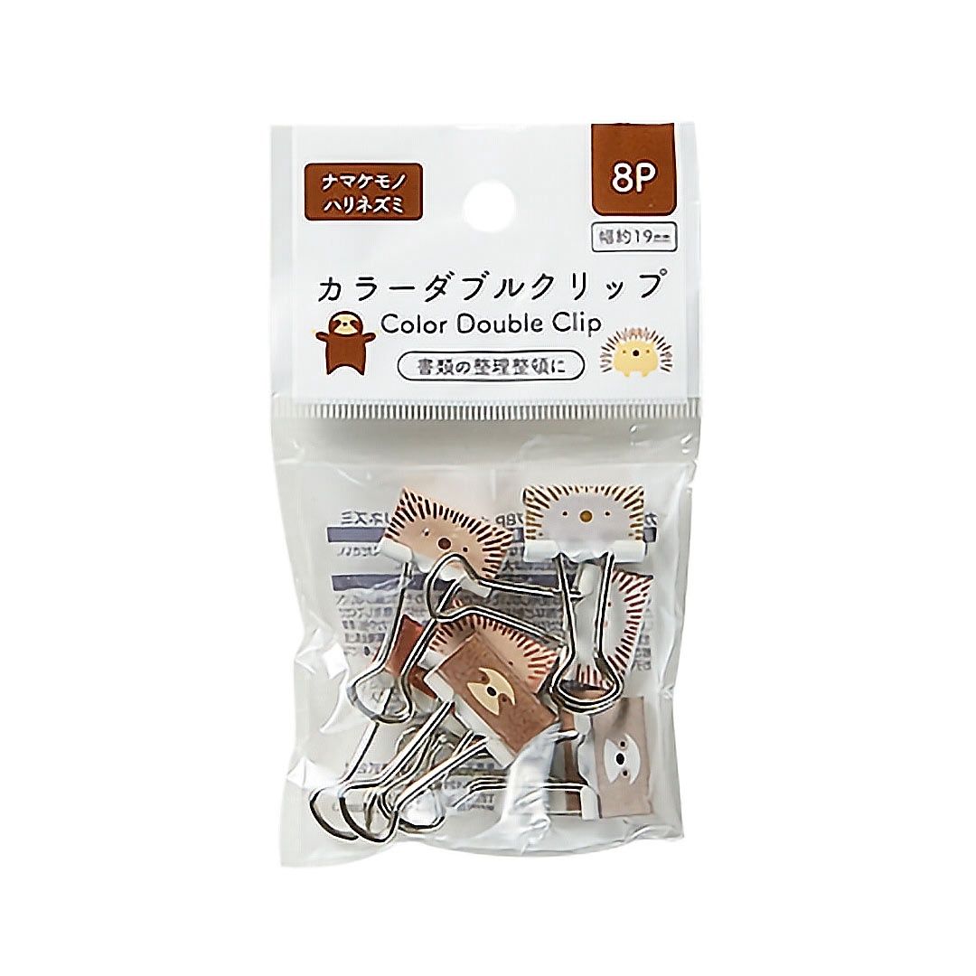 Color Double Clip 8P@カラｰダブルクリｯプ8P ﾅﾏｹﾓﾉ･ﾊﾘﾈｽﾞﾐ【海外用】