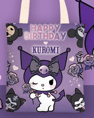 Kuromi Bag with a zip