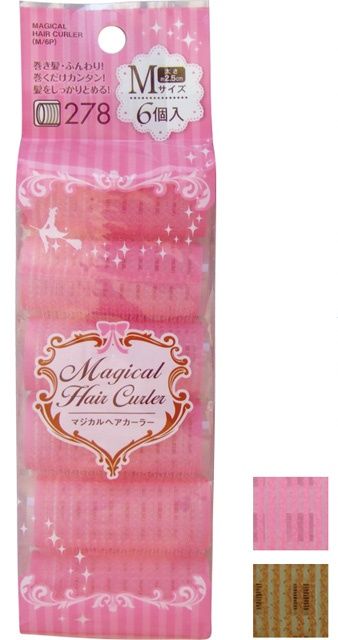 MAGICAL HAIR CURLER(M/6P)@巻くだけｶﾝﾀﾝ!ﾏｼﾞｶﾙﾍｱｶｰﾗｰ(M･6個入)