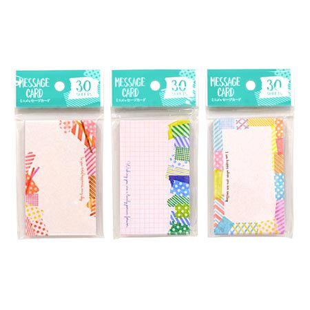 MINI MESSAGE CARD 30S MI@ミニメッセージカード 30枚 ﾏｽｷﾝｸﾞｲﾗｽﾄ