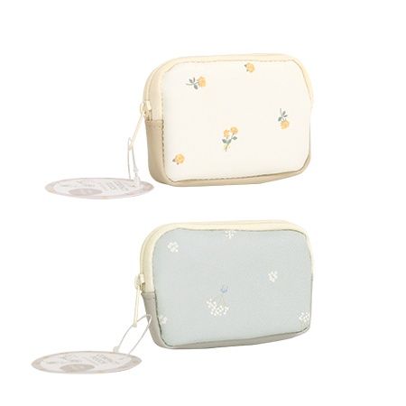 COMPACT POUCH SL NB@コンパクトポーチ 合皮 ナチュラルブーケ