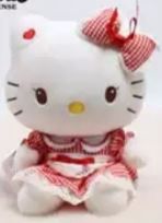 Hello kitty 20cm  Gingham check