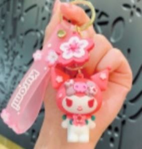 Kuromi Keychain Sakura