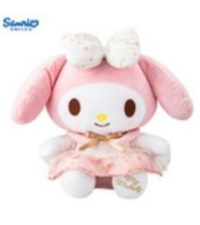 Mymelody Soft Toy White Ribbon with Stars
