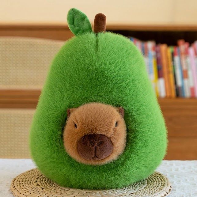 Capybara in vege/fruit  35cm, Type: Avocado
