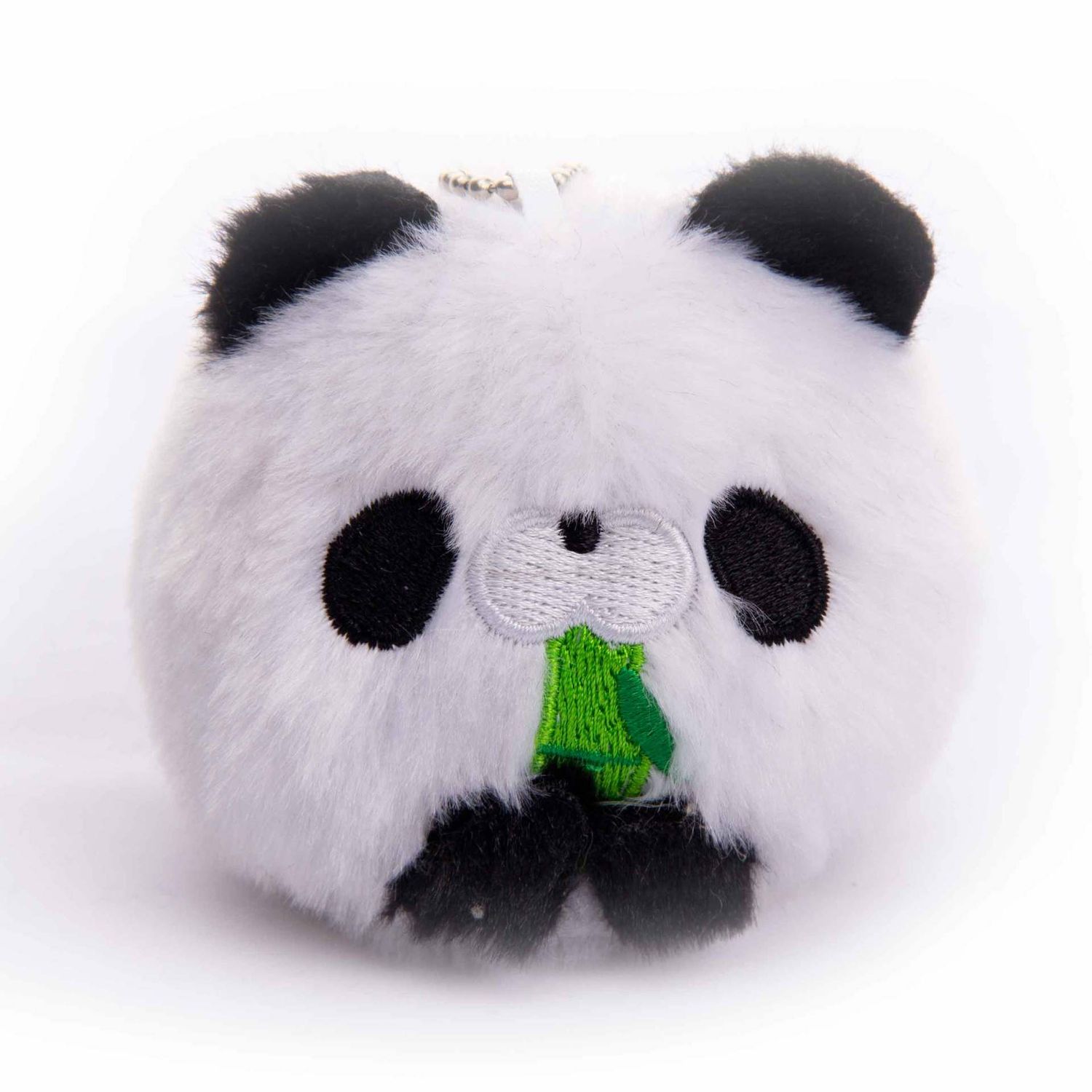 Round soft toy keychain animal 6cm, Colour: Panda