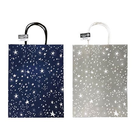 PAPER BAG L 2P STAR@ペーパーバッグ L 2枚 星