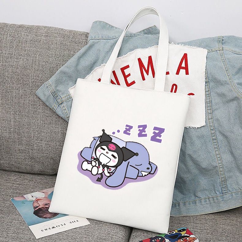 Kuromi &amp; Baku tote bag 38cm*33cm