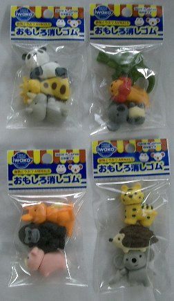 animalseraser@おもしろ消しゴム動物 3P