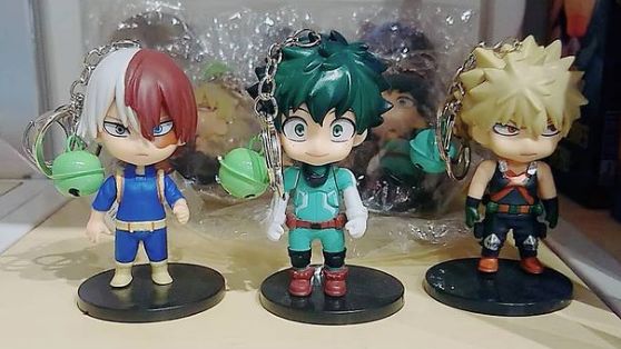 My Hero Academia 3pcs Figure w/keychain set @ 202103241350