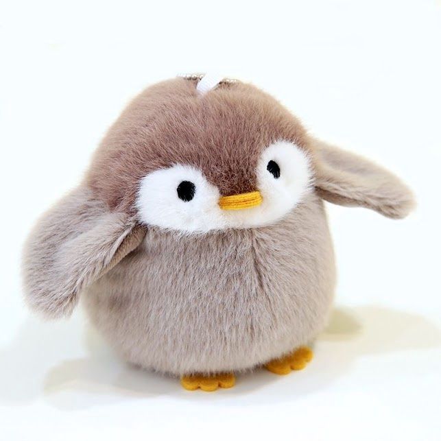 Penguin plush key chain