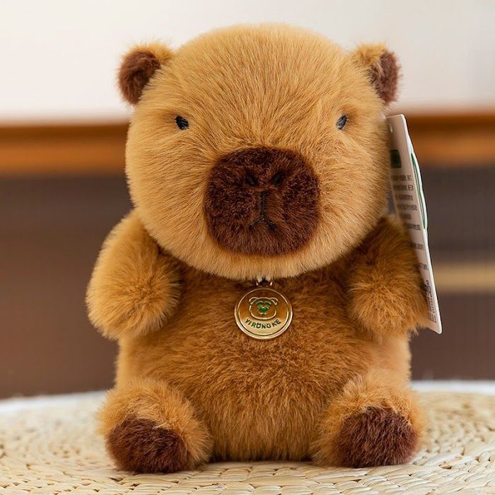 Animal soft toy 15cm with gold medal assorted