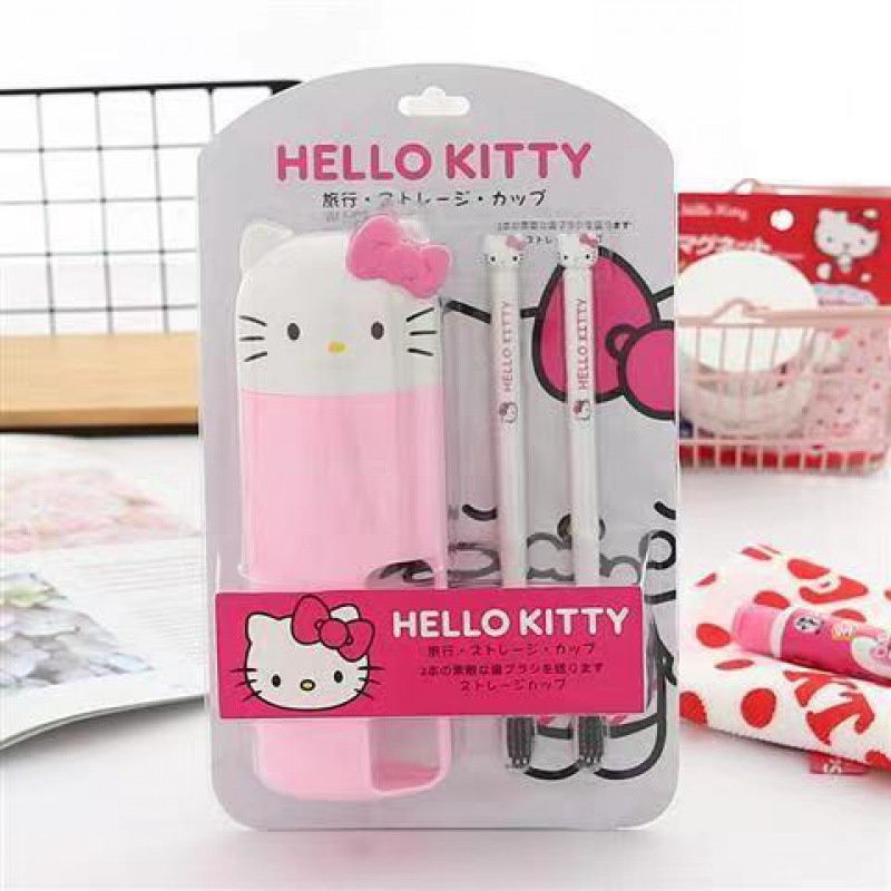Sanrio Travel Toothbrush Set, Character: Hello Kitty