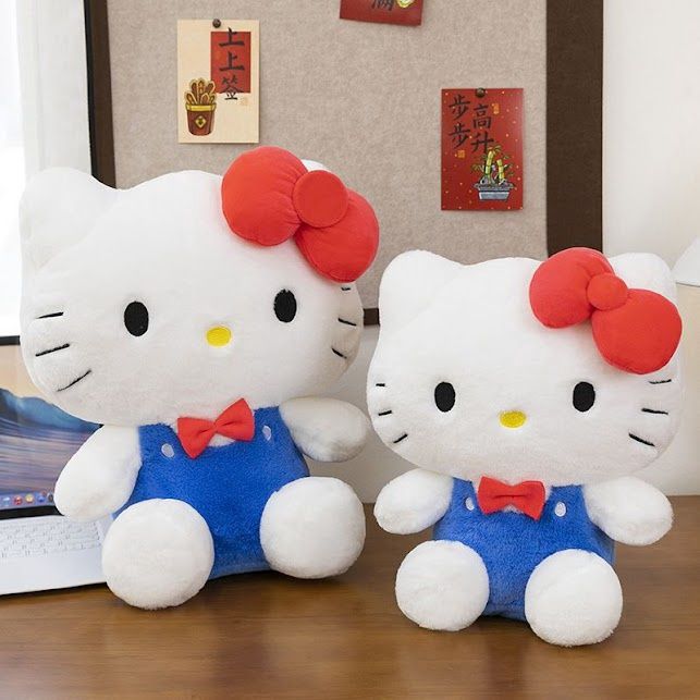 Hello Kitty in original colour clothes 40cm