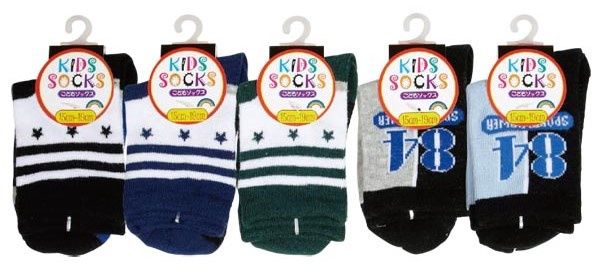 socks@CC4574-99 子供 ｶｼﾞｭｱﾙｿｯｸｽ/男の子B