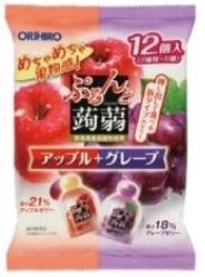 ORIHIRO Konjak Jelly Apple&amp;Grape 12pcs/240g