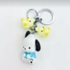 Pochacco key chain with 2 chicks