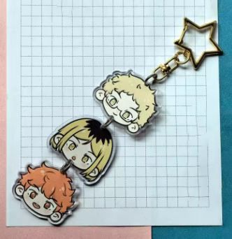 Haikyu!! keychain 3 Character, Character: Kei&amp;Kenma&amp;Hinata