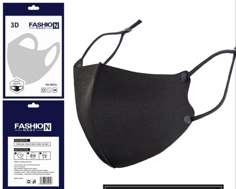 Reusable Face mask black