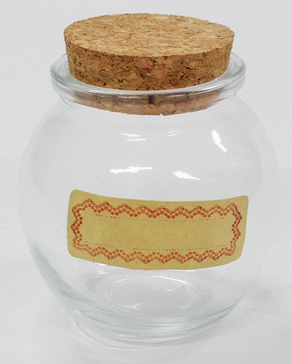 Glass wide mouth bottle@ガラス広口ボトル