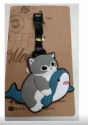 Mofusand luggage tag, Colour: Gray