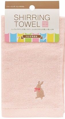 HAND TOWEL@ｼｬｰﾘﾝｸﾞﾊﾝﾄﾞﾀｵﾙ ﾋﾟﾝｸ ｳｻｷﾞ