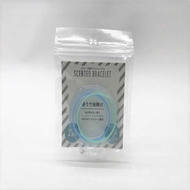 Silicone insect repellent bracelet slim@シリコーン虫除けブレスレット スリム カラフル