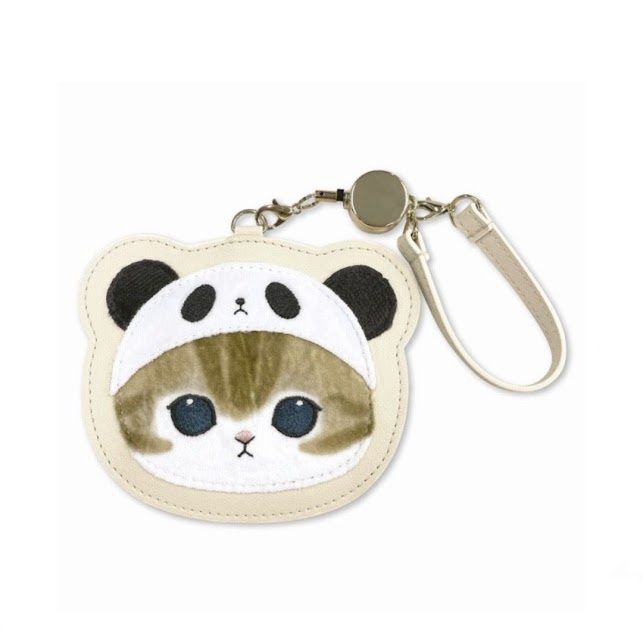 Mofusand ID card holder Reel type, Type: Panda