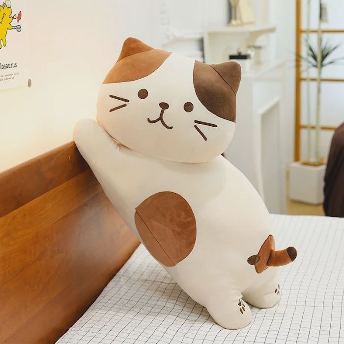 Calico cat long pillow 53cm