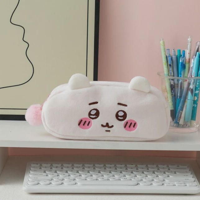 Chiikawa fluffy pen case, Character: Chiikawa