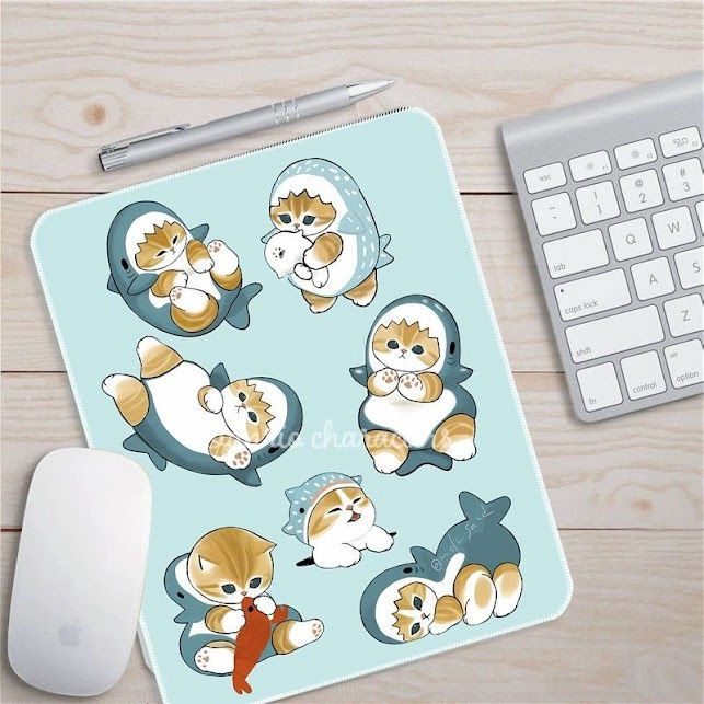 Mofusand Mouse Pad 20cm x 24cm, Colour: Blue